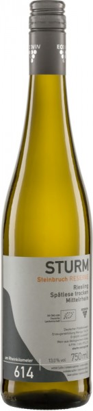 Riesling STEINBRUCH RESERVE Spätlese trocken - Weingut Sturm - Weißwein