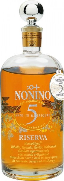 Grappa Ue Riserva 5 Jahre - Nonino Distillatori - farblos