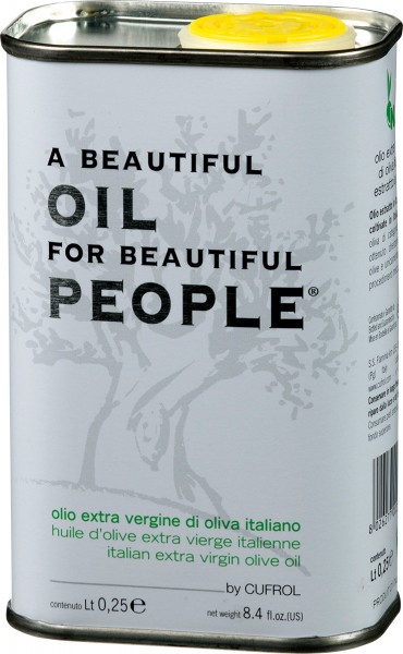 Olio Extra Vergine di Oliva Beautiful Oil for Beautiful People MHD 03/2024 - Cufrol - farblos