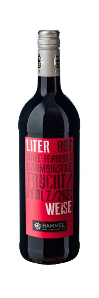 Literweise Cuvée Rot Feinherb - Weingut Hammel & Cie - Rotwein