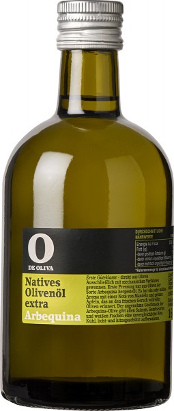 Extra Virgen Olive Oil Arbequina - O de Oliva - farblos