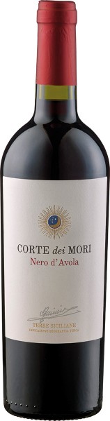 Nero d´Avola Terre Siciliana - Etichetta Bianca - Corte dei Mori - Rotwein