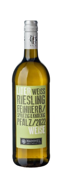 Literweise Riesling Feinherb - Weingut Hammel & Cie - Weißwein